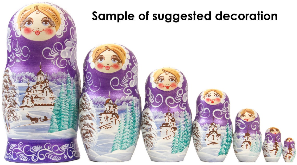 Blank Nesting Dolls Lot of 10 Wooden Unpainted BIG SIZE Etsy