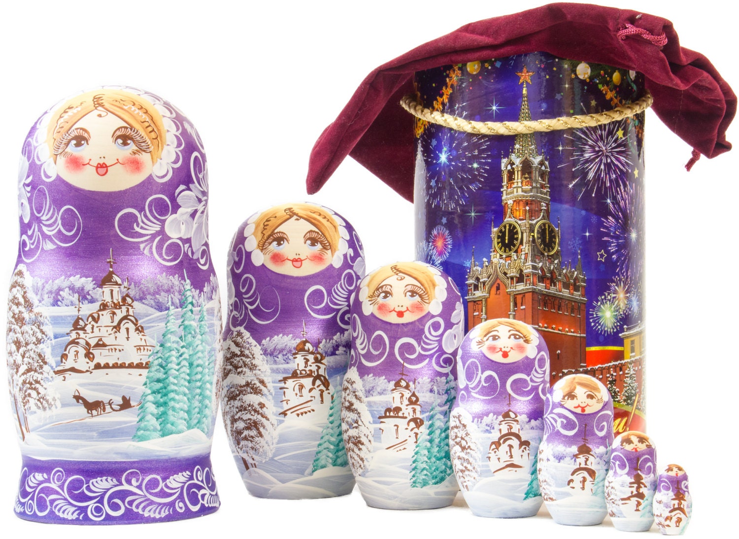 Russian Nesting Doll BIG SIZE 7 dolls in 1 Etsy