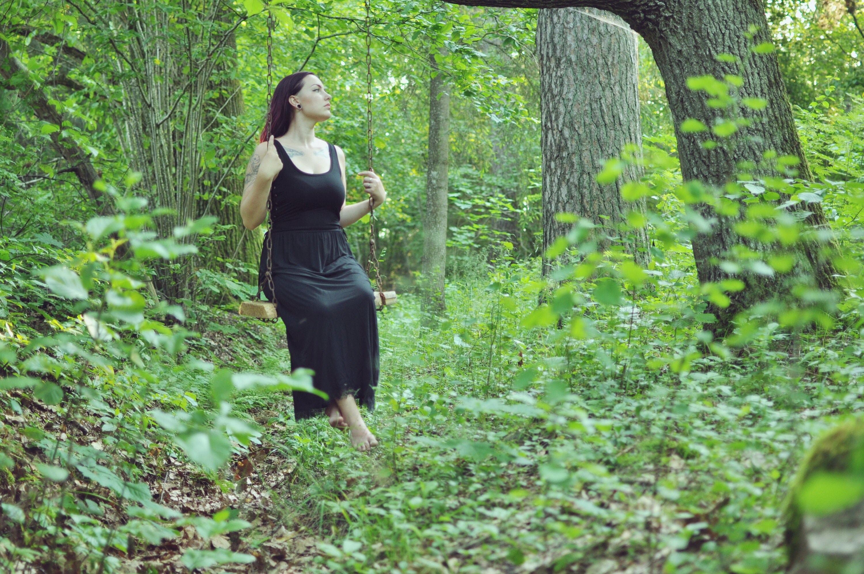 Black Gothic Witch Lace-up Maxi Dress With Cut Outs and Lace Trim - Etsy