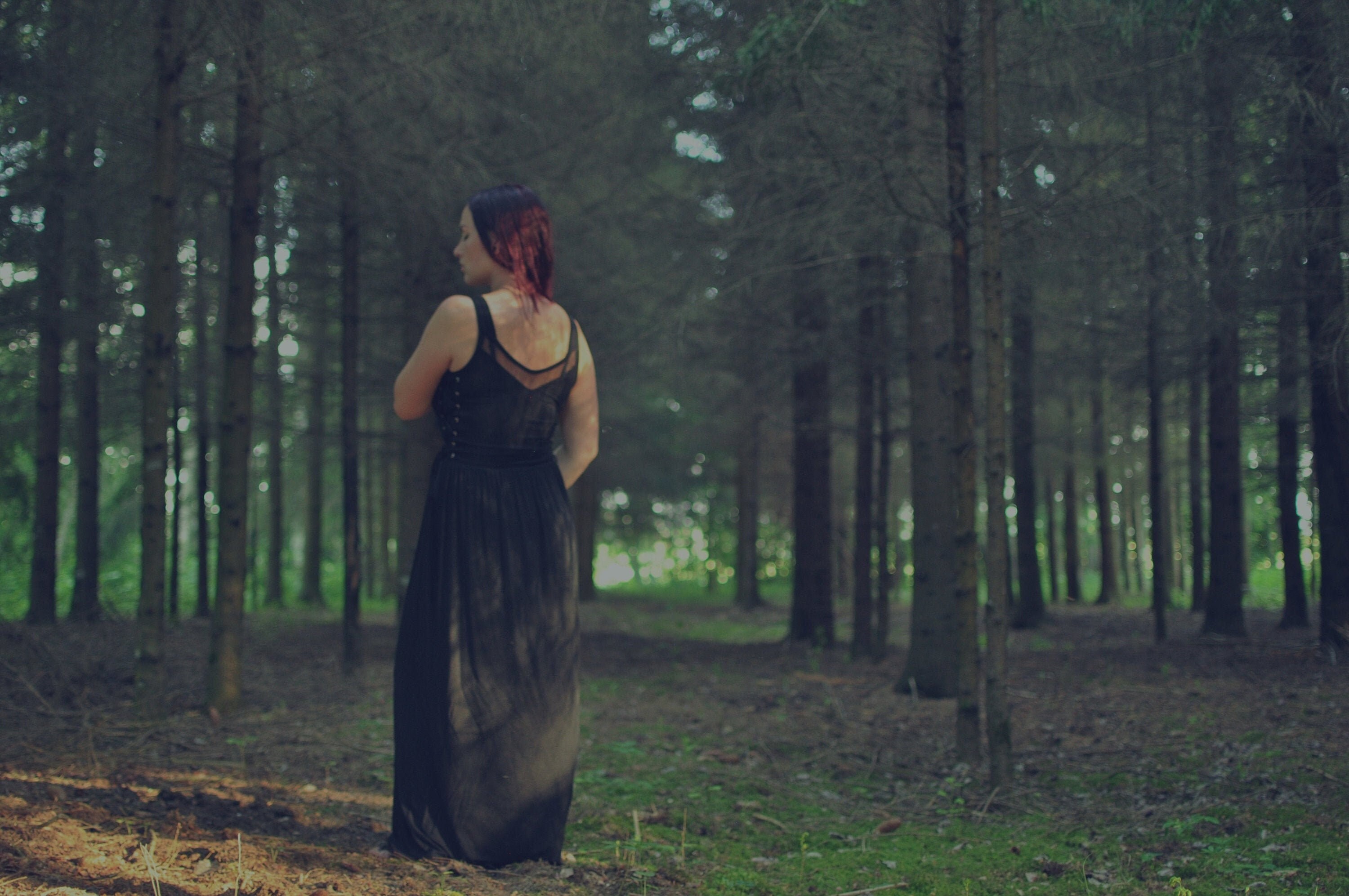 Black Gothic Witch Lace-up Maxi Dress With Cut Outs and Lace Trim - Etsy