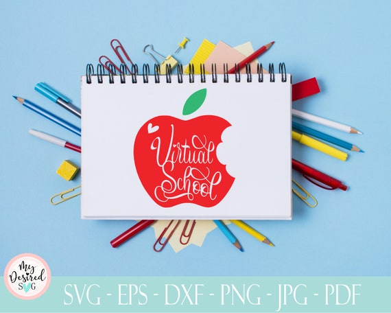 Download Virtal School Svg Online Learning Svg Distance Learning Etsy