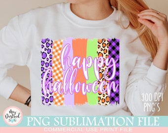 Happy Halloween PNG, Trick or Treat Png, Halloween candy, Skeleton Hand, hocus pocus, Leopard Halloween, Halloween Sublimation Designs