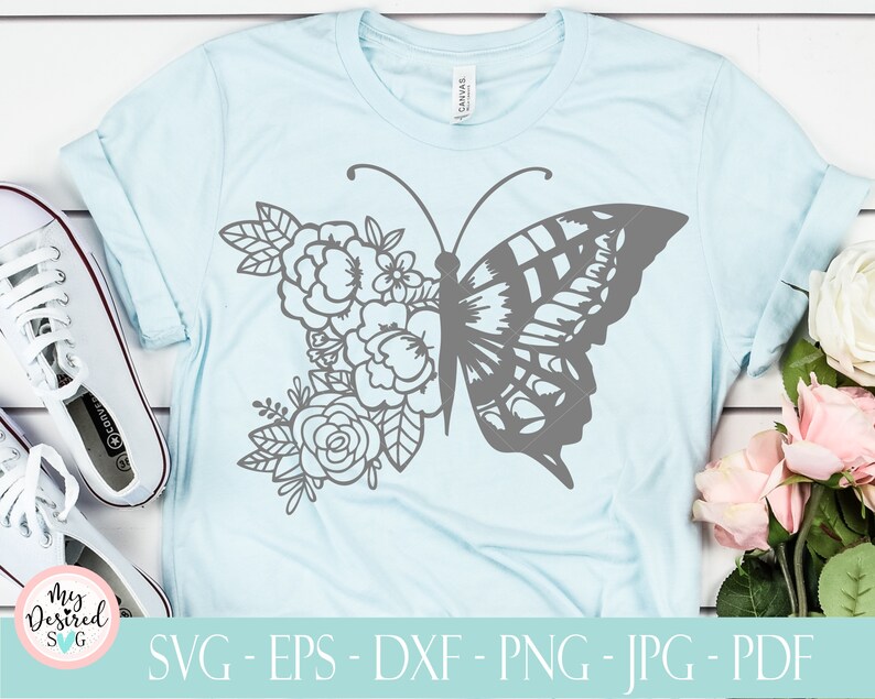 Free Free 310 Butterfly Rose Svg SVG PNG EPS DXF File