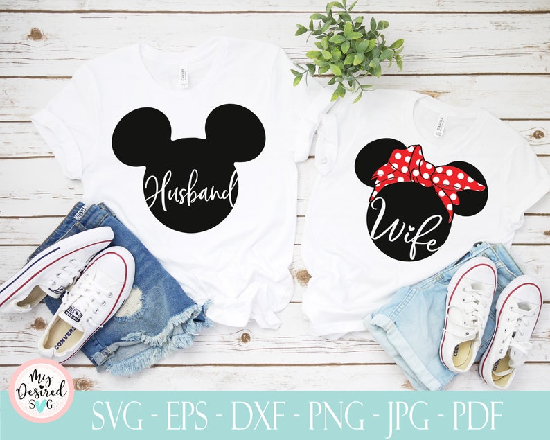 Download Mickey and Minnie svg Wife and Husband Svg disney wedding ...