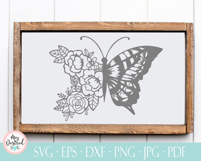 Download Clip Art Cutting File Cricut Silhouette Svg Butterfly Flowers Svg Butterfly Floral Svg Floral Butterfly Svg Spring Svg Butterfly Svg Butterfly Art Collectibles