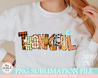 Thankful PNG, Autumn Png, Thanksgiving Png, Hello Fall png, Retro Thanksgiving Png, Leopard  desings, Fall Sublimation Designs Downloads