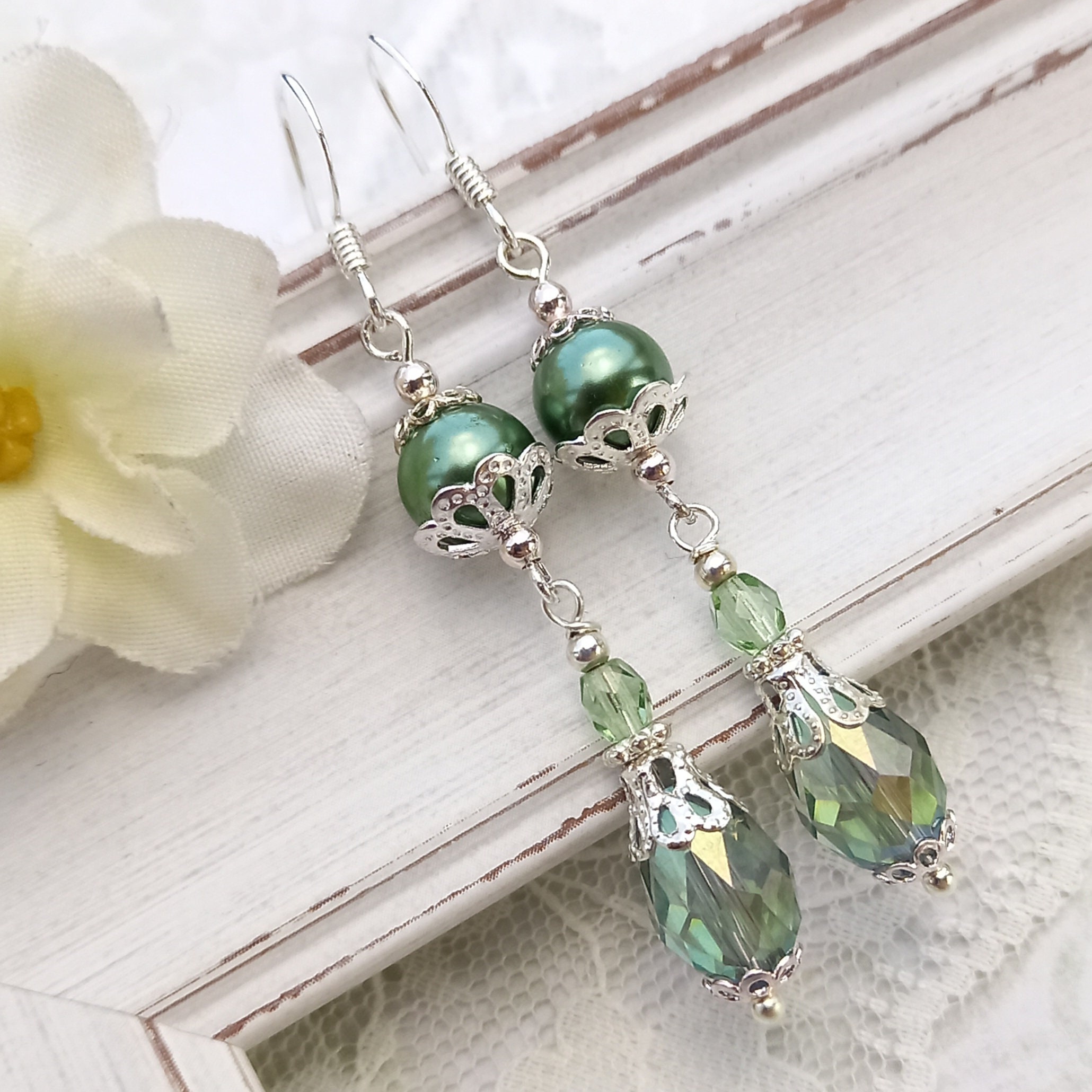 Earrings for Sage Green Dress - Etsy Canada