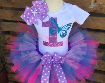 butterfly 1st birthday dress