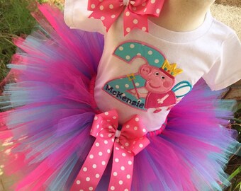 peppa pig 2nd birthday outfit