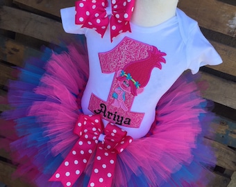 trolls 3rd birthday outfit