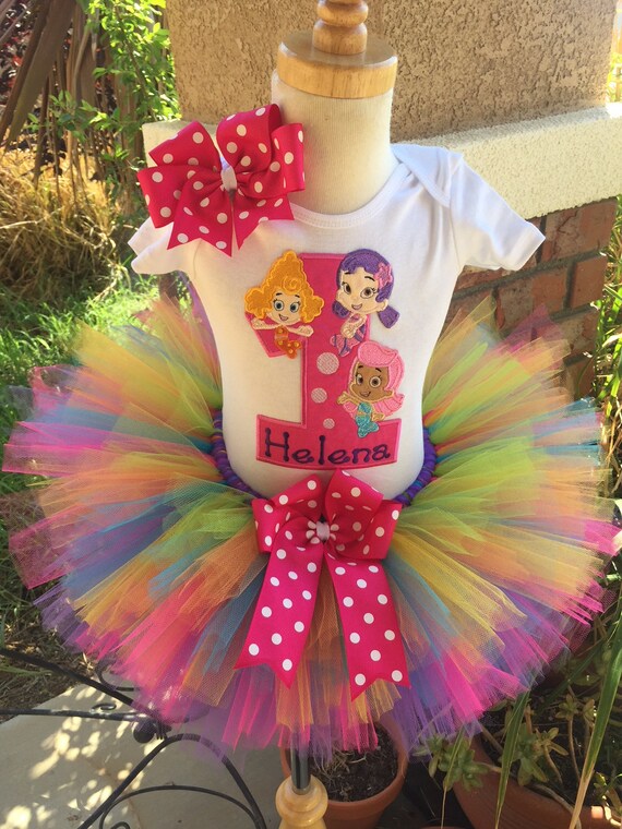 bubble guppies tutu birthday outfit