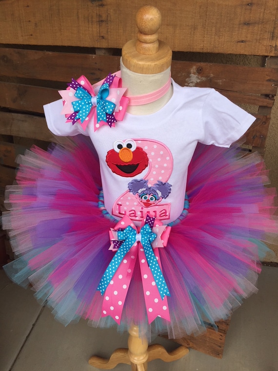 Abby Cadabby Birthday Tutu 2nd Birthday Party Dress Pink Tutu Outfit Shirt Sesame Street