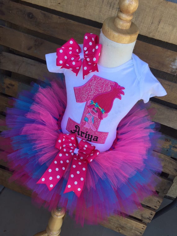 trolls 2nd birthday outfit