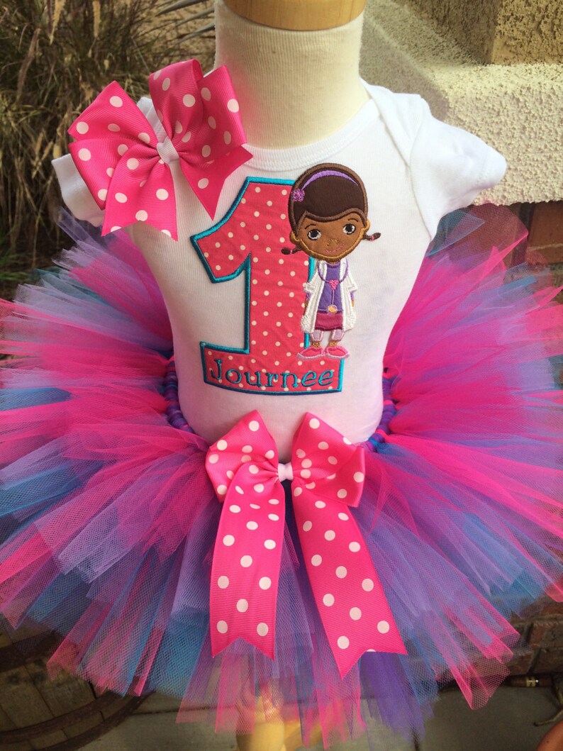 Doc Mcstuffins Birthday Party Tutu Outfit Dress Set Handmade | Etsy