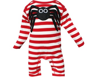 Spider Rompersuit,  Baby Romper, Toddler Romper, Baby Girl Romper, Baby Boy Romper, Unisex Baby Clothes, Halloween, Babygrow, Sleepsuit