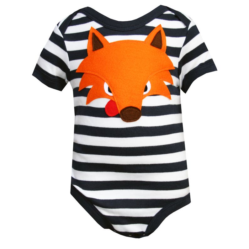 Baby Bodysuit New Baby Gift, Fox Bodysuit Baby Boy Bodysuit Baby Shower Gift Baby Boy Clothes Baby Gift Unique Baby Clothes