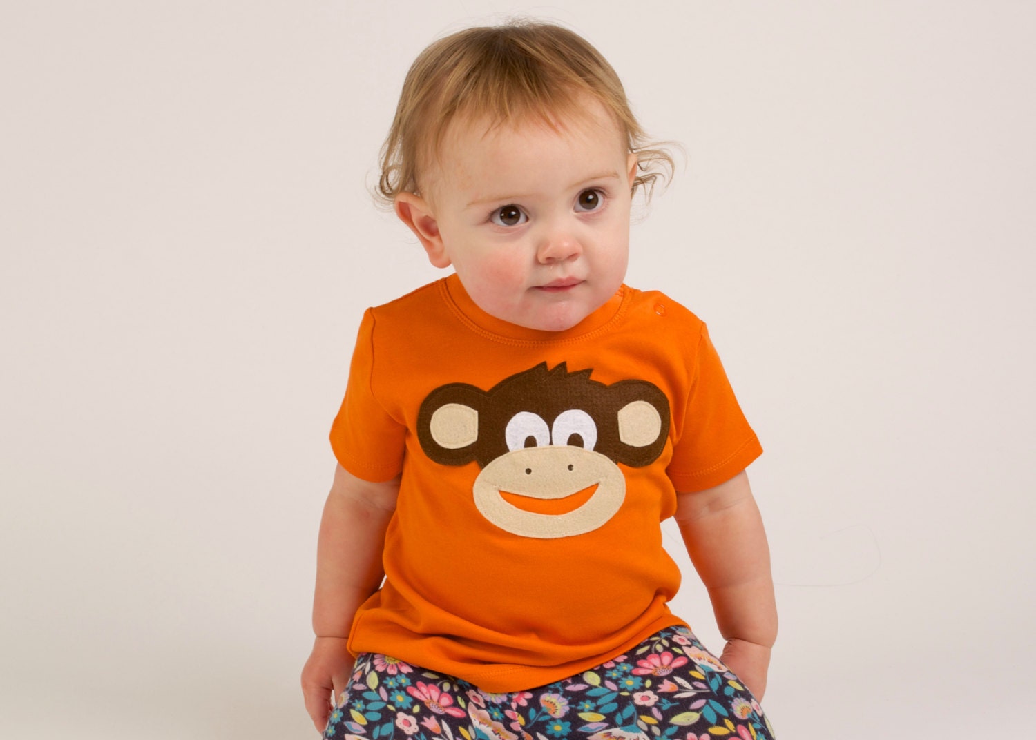 Baby TShirt Toddler TShirt Monkey TShirt Baby Boy Etsy