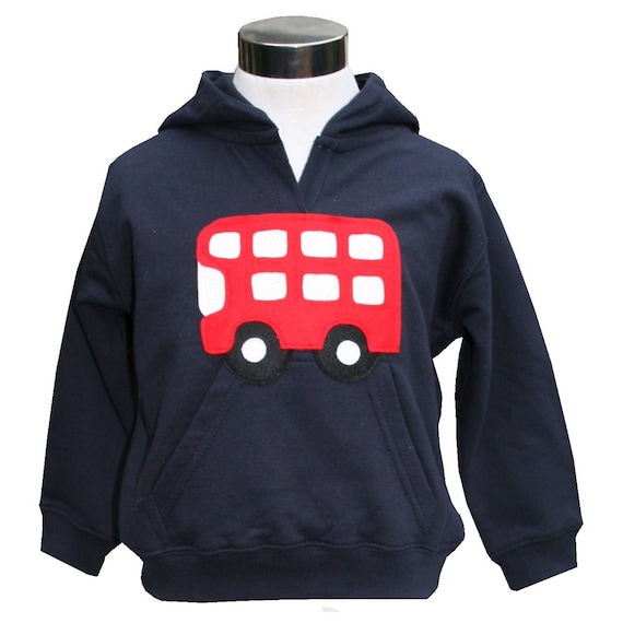 London Bus Hoodie, Boy Hoodie, Girl Hoodie, Boys Clothes, Girls Clothes,  Kids Hoodie, Boys Sweater, Baby Hoodie, London Hoodie,