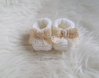 Chaussons Laine Bebe Etsy