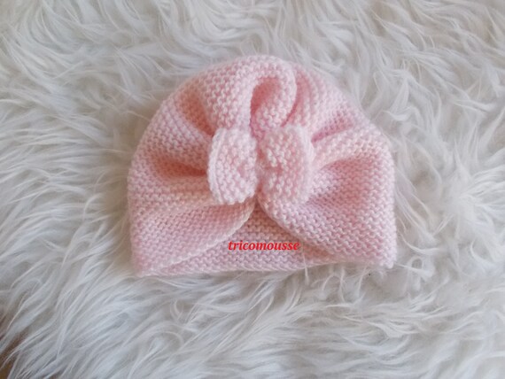 Bonnet Bebe Bonnet Bebe Laine Turban Bebe Tricot Bebe Etsy
