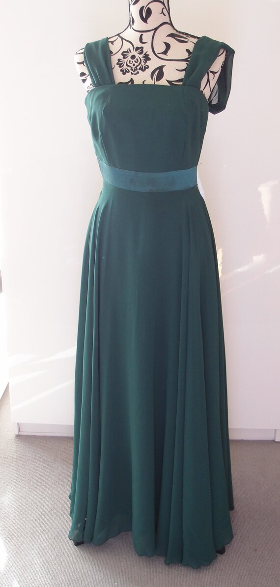 formal forest green dress