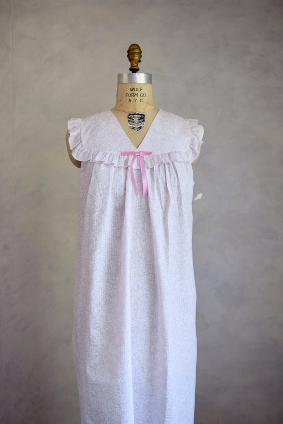 vintage NOS cottage nightgown | vintage 1980s doe… - image 9