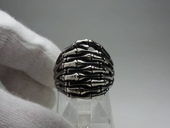 Bone Hands Ring - Bone Ring -silver 925 - Etsy