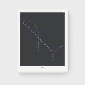 Sofia U-Bahn - Giclée Art Print - U-Bahn Karte - Reiseposter - Moderne Wandkunst