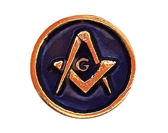 Masoninc pin lapel with the freemason square and compass signet symbol. Refined and delicat to wear on most occasions. Gold, Nickel plated