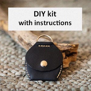 Mini-Geldbeutel aus Leder mit Schritt-für-Schritt-Anleitung zum Selbermachen; perfekte Anfänger Leder Projekt