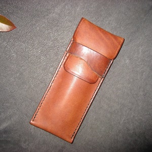 Leather pen holder, pencil case, pen pouch, gifts for him, father&#39;s day gift, office accessories, gift for Mum, writing accessories