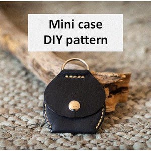 Mini-Geldbörse aus Leder; DIY-Muster; perfekte Anfänger Leder Projekt