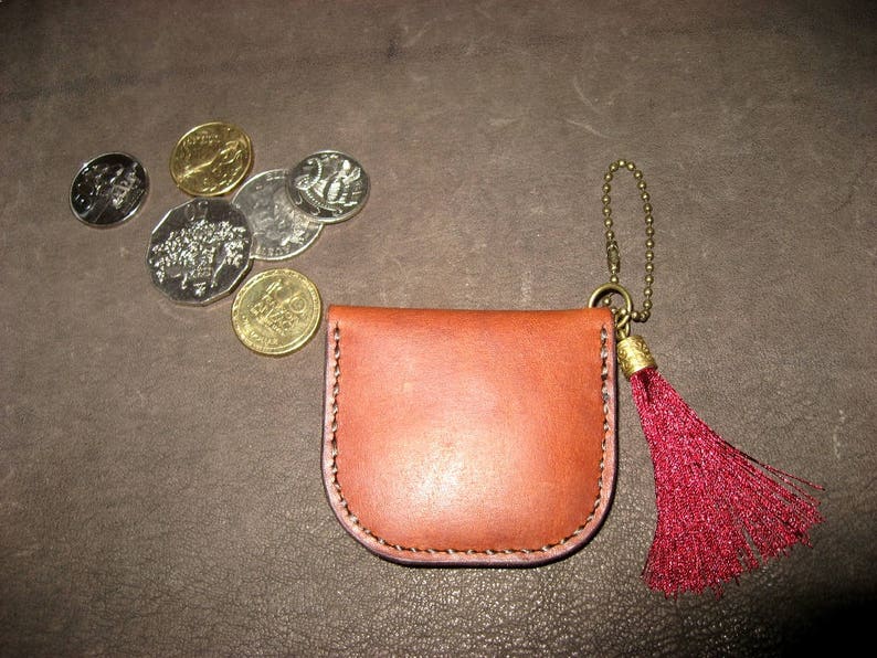 Mini Leather Coin Case Key Holder Attachment Jewellery Etsy