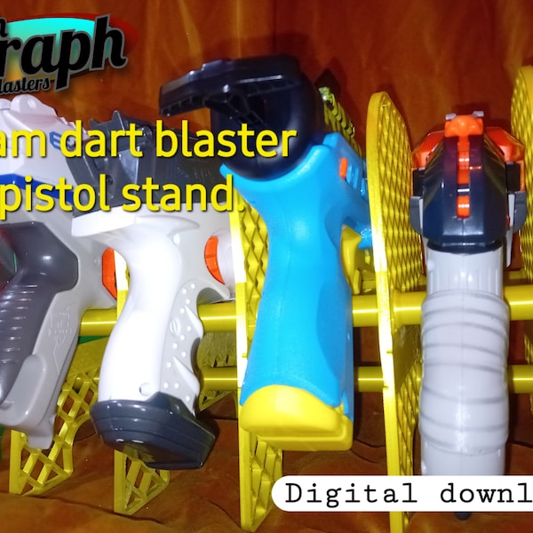 Foam dart blaster pistol stand