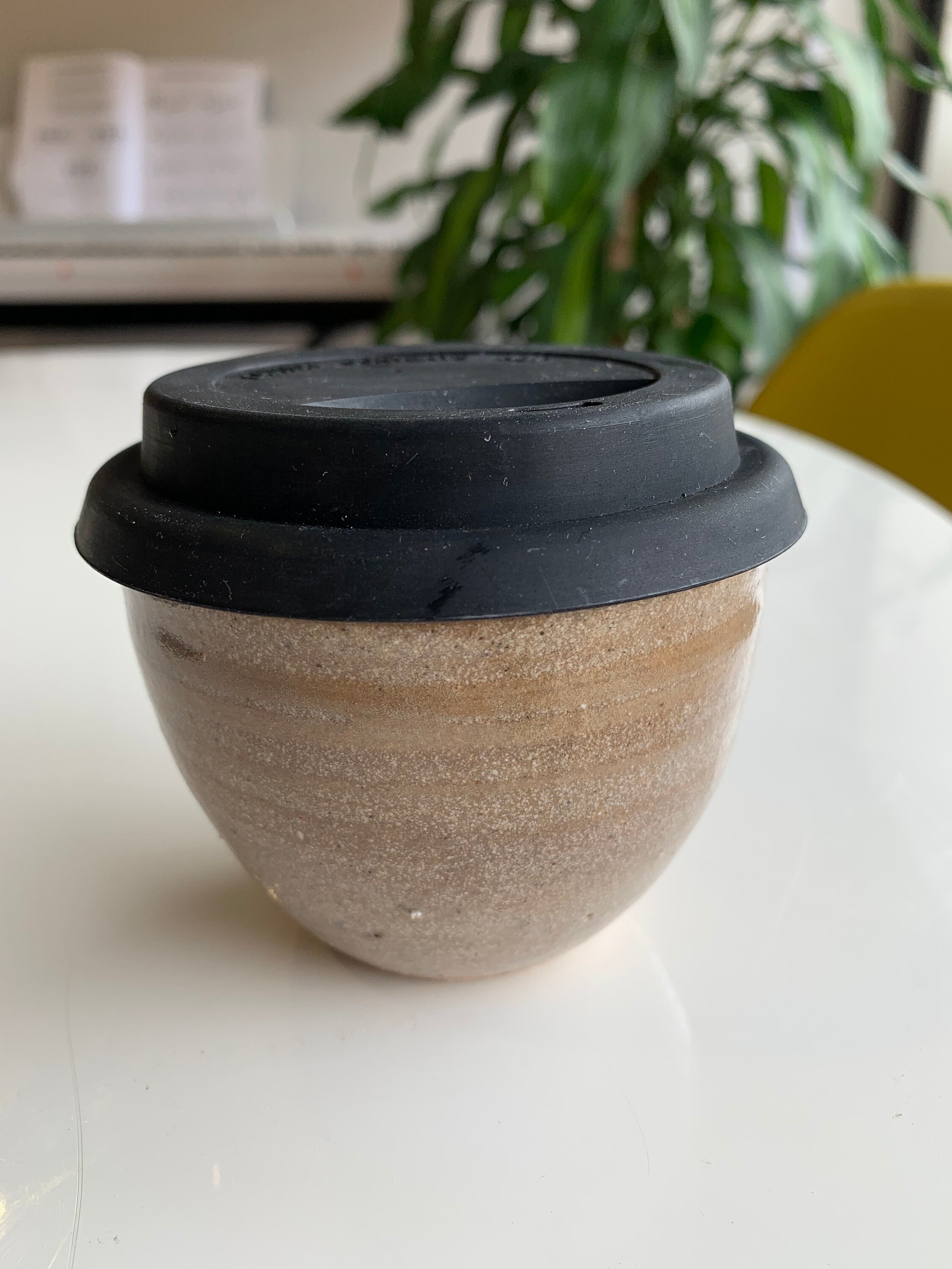 Handmade Ceramic Keep-cup lid Included 6oz, 7oz, 8oz, Coffee