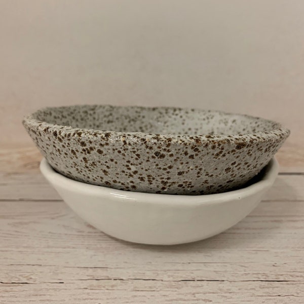 Handmade ceramic cat bowls