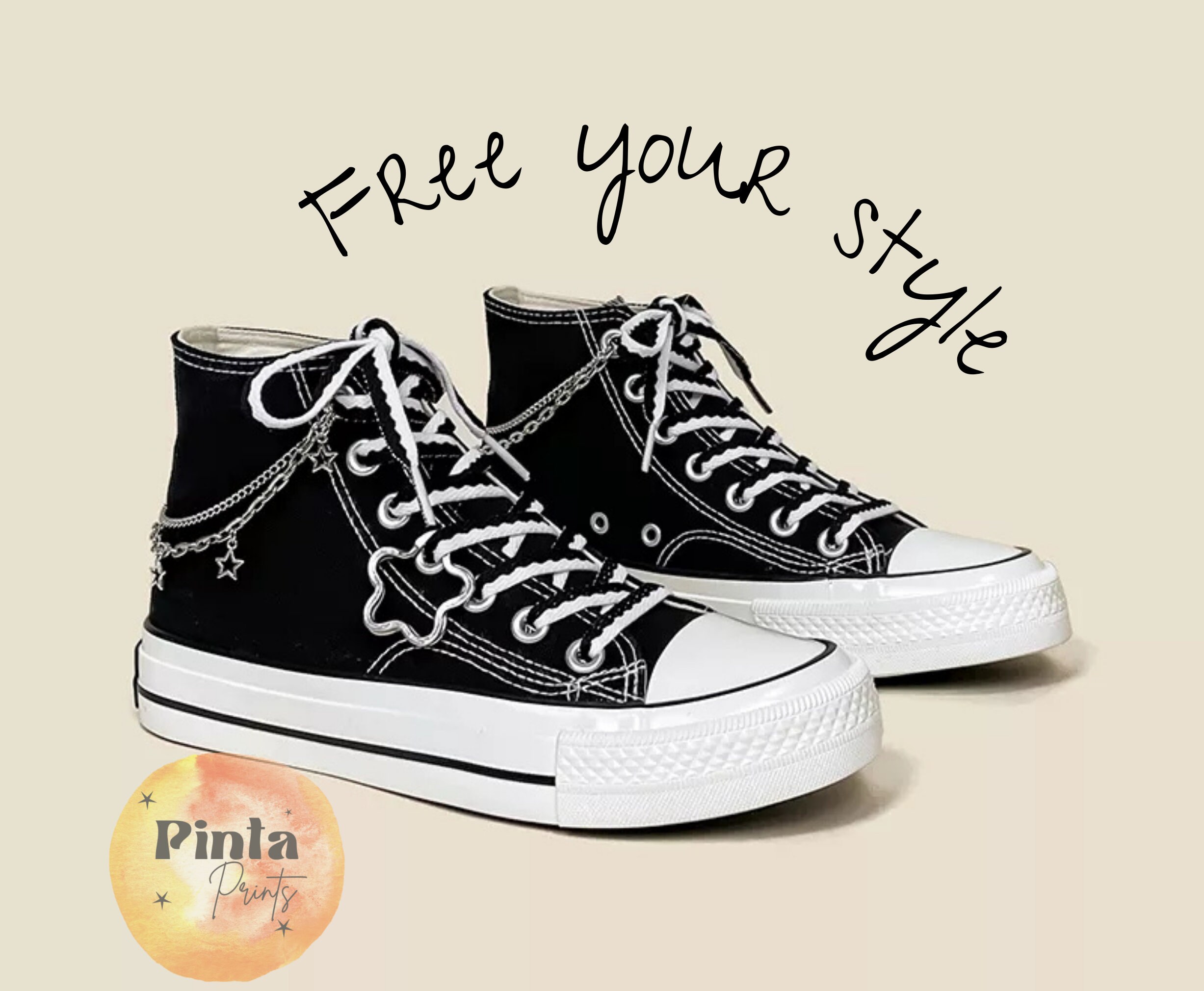 Emo Converse Etsy