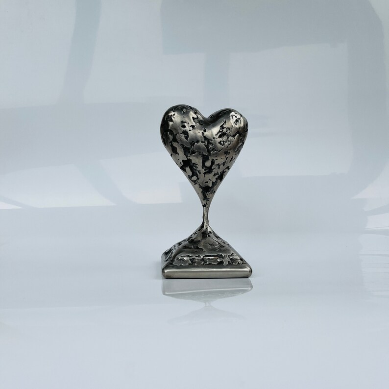 ORIGINAL Iron Sculpture Heart Metal Abstract Home Decor Art Object by Beletskyi Artworks image 2