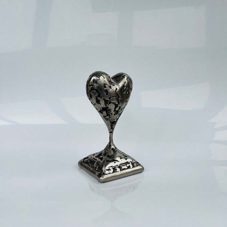 ORIGINAL Iron Sculpture Heart Metal Abstract Home Decor Art Object by Beletskyi Artworks image 6
