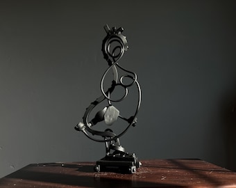 Meditation – Abstract Black Metal Sculpture