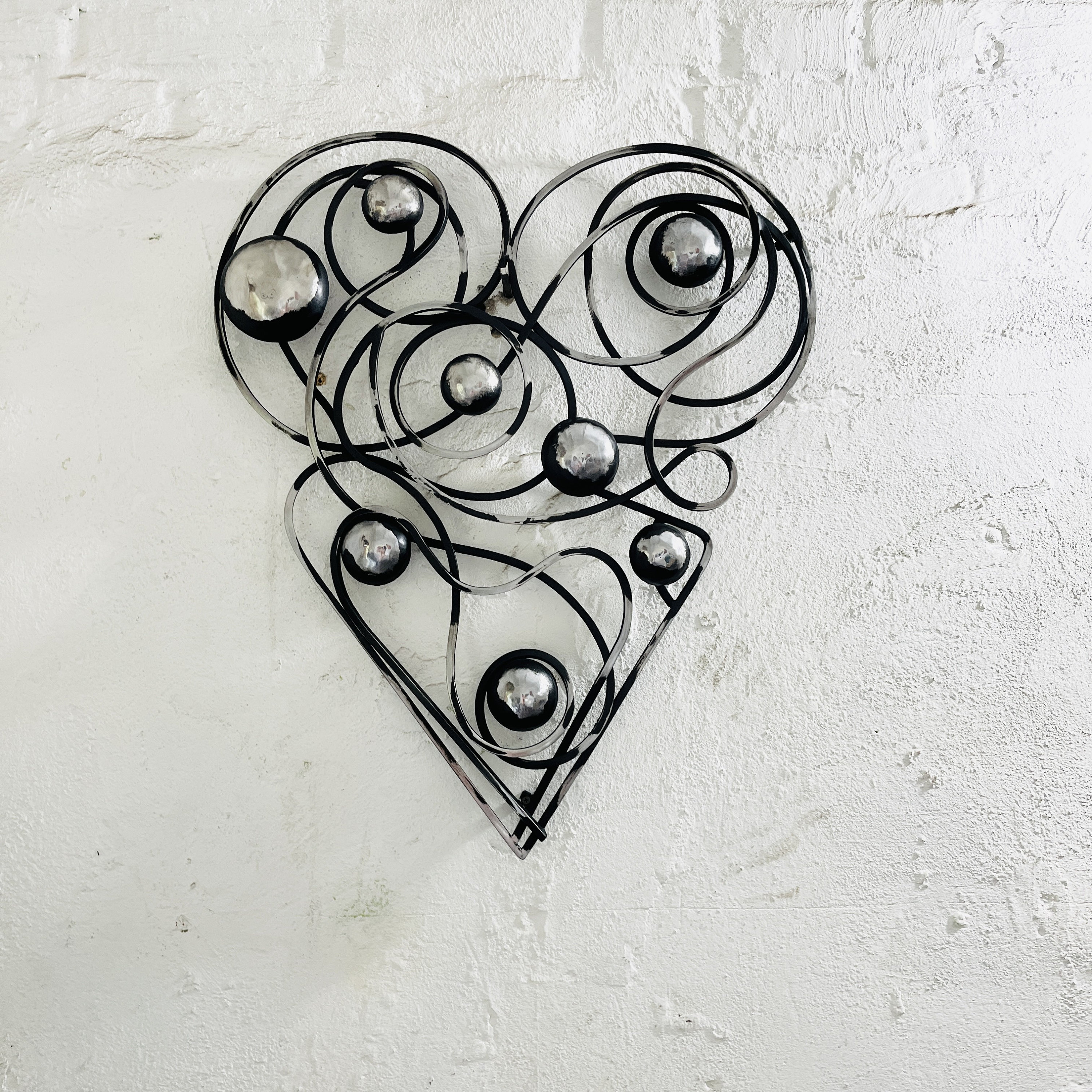 Metal Heart Wall Sculpture: Abstract Art Piece - Etsy