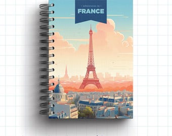 Diario de viaje imprimible de Francia para niños