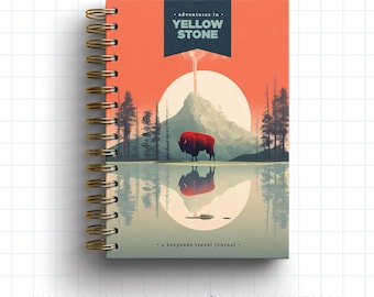 Yellowstone National Park Printable Travel Journal for Kids