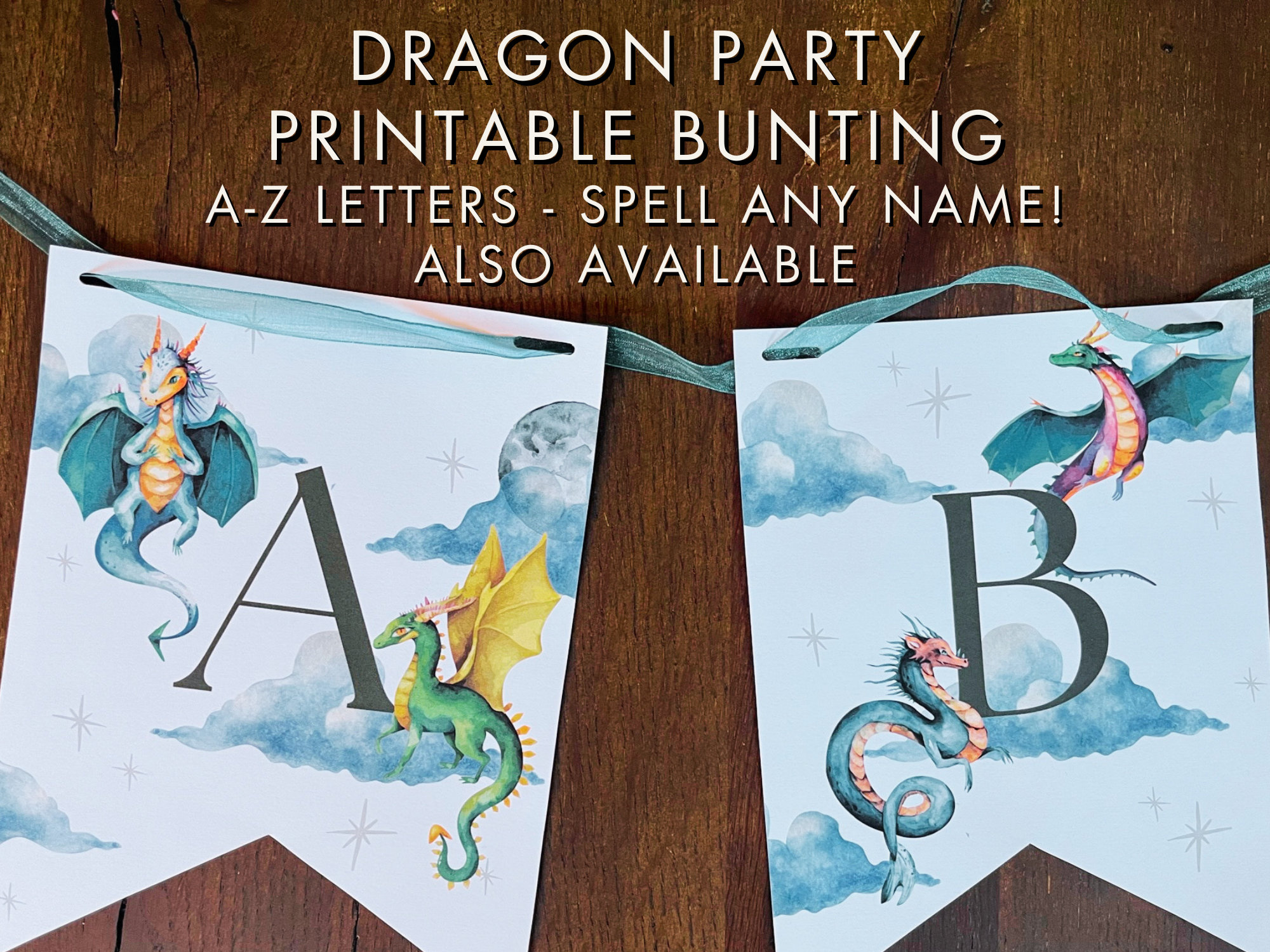 Printable Dragon Party Food Labels, Downloadable Dragon Party Name ...