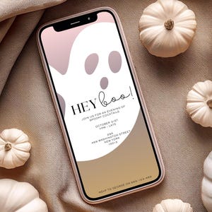 Digitale Halloween Party Einladung, Telefon-Halloween-Party Einladung für WhatsApp, schnelle Lieferung