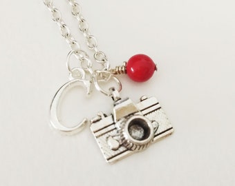 Camera Necklace Personalized necklace Camera Jewelry Gift necklace Initial necklace
