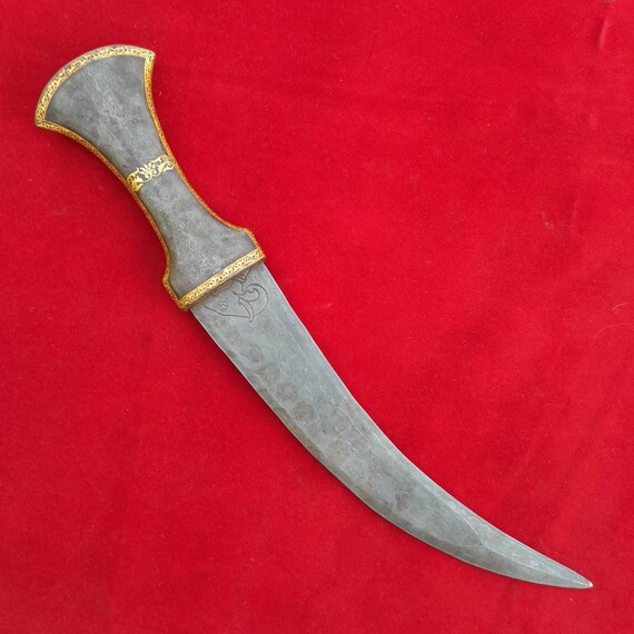 Vintage Mughal Ottoman Omani Arabic Gold Koftgari All Damascus Etsy