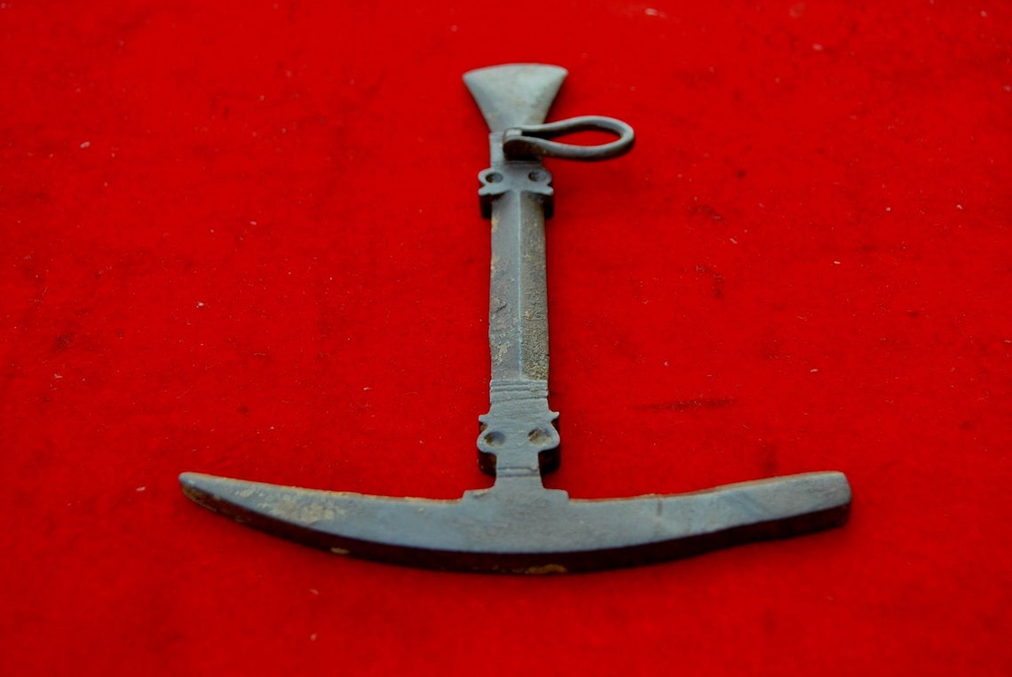 Old Vintage Flint Knapping Hammer Handmade Detailed Wrought & Etsy