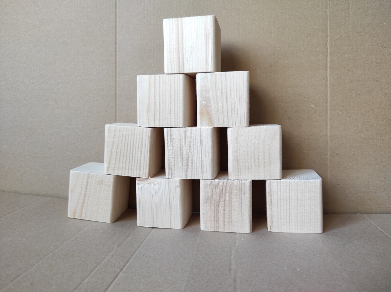 SET OF 10 Unfinished Wood Blocks for Wood Crafts Wood DIY Etsy