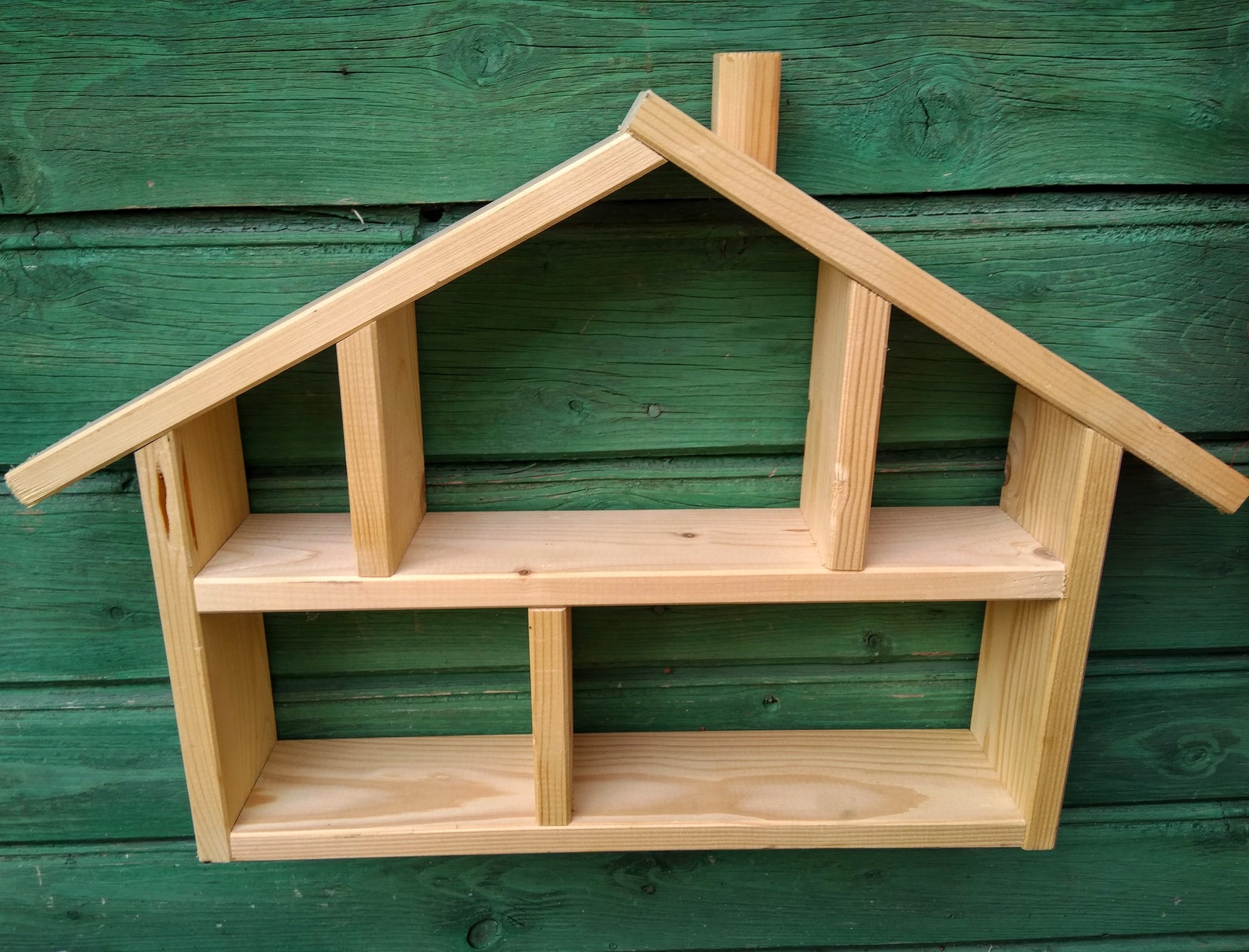 House shaped shelf wooden kids shelf shelf Etsy
